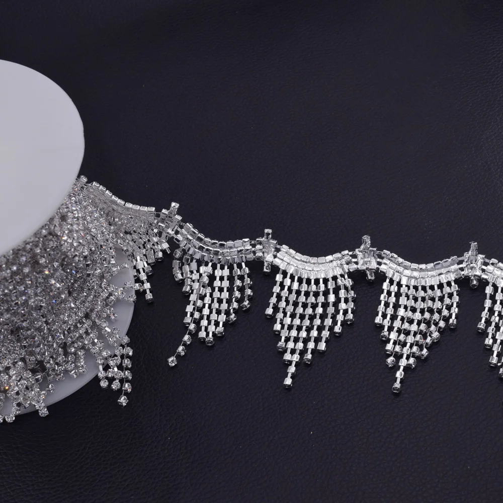 Tassel rhinestone trim HF-3294 (4)