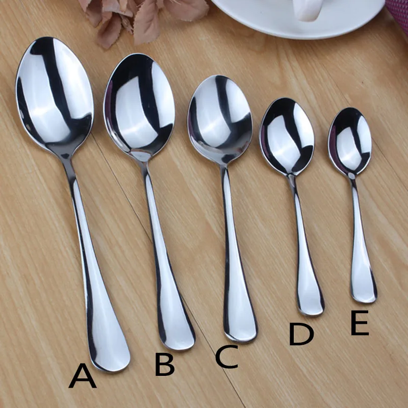 5 size of Stainless steel spoon (3)