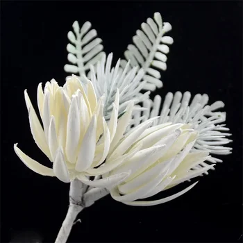 

12Pcs Artificial Flowers Pine Grass Flower Wedding Party Decoration High Quality Craft Scrapbook Fake Flowers Christmas Decor