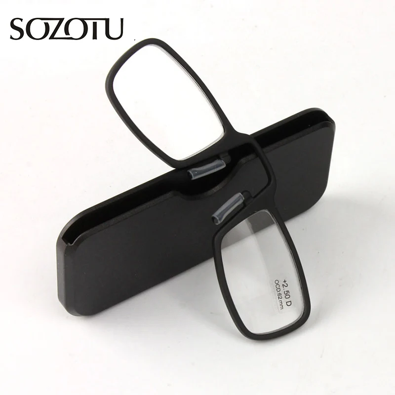 

Nose Clip Magnetic Reading Glasses Men Women TR90 Diopter Glasses Male Presbyopic Eyeglasses +1.0+1.5+2.0+2.5+3.0+3.5 YQ051