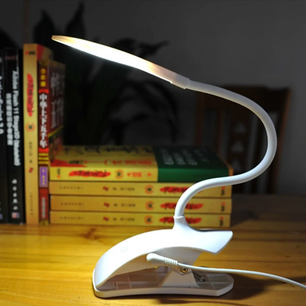 YG 5933 настольная лампа USB светодио дный 14 с зажимом кровать чтение книги Light Touch 3