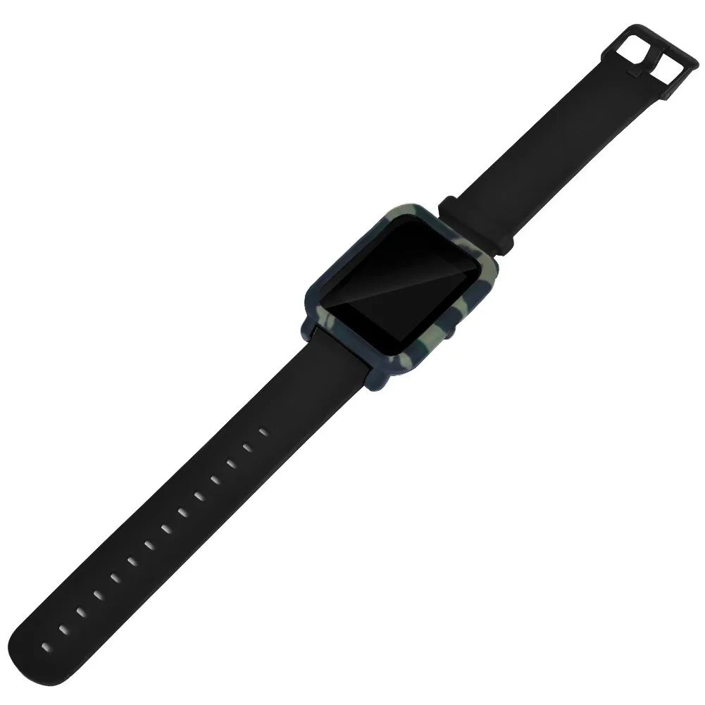 Модные камуфляжные узоры тонкая рамка чехол для ПК защитный Huami Amazfit Bip Younth Watch