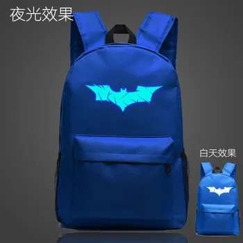 

Batman students backpack luminous school bags nylon girls boys laptop rucksack teenagers travel back pack
