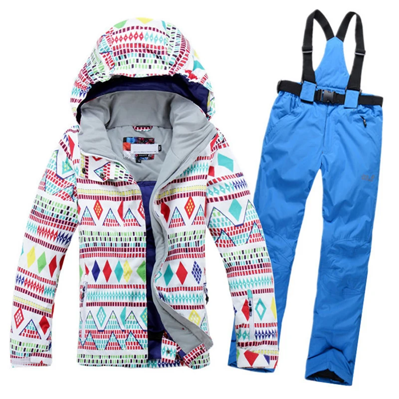 

2016 New Women Winter Snowboard Jacket Hot lady snowboard ski suit jacket clothes pants ski apparel sale
