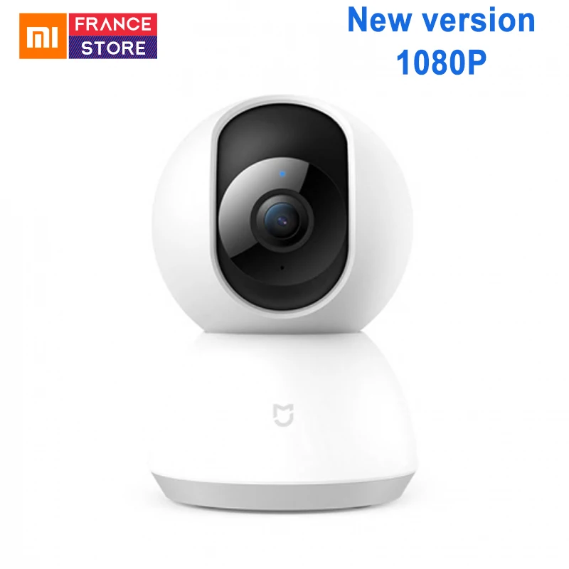 Английская версия Xiaomi Mijia умная камера Вращающаяся головка Версия 1080 P 360 градусов веб-камера IP Cam видеокамера Wi-Fi Беспроводное управление пр...