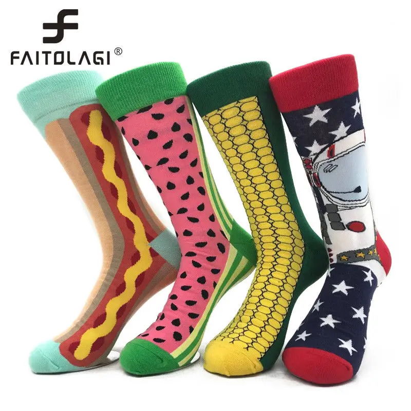 Unisex Funny Socks Men Art Abstraction Creative Socks Women Hip Hop