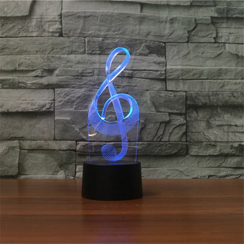 Music Note Modelling LED music 3D Lamp Night Light Acrylic Colorful Musical Atmosphere bed Lamp Luminaria Gift Child Home Decora Music Note Modelling LED music 3D Lamp Night Light Acrylic Colorful Musical Atmosphere bed Lamp Luminaria Gift Child Home Decora