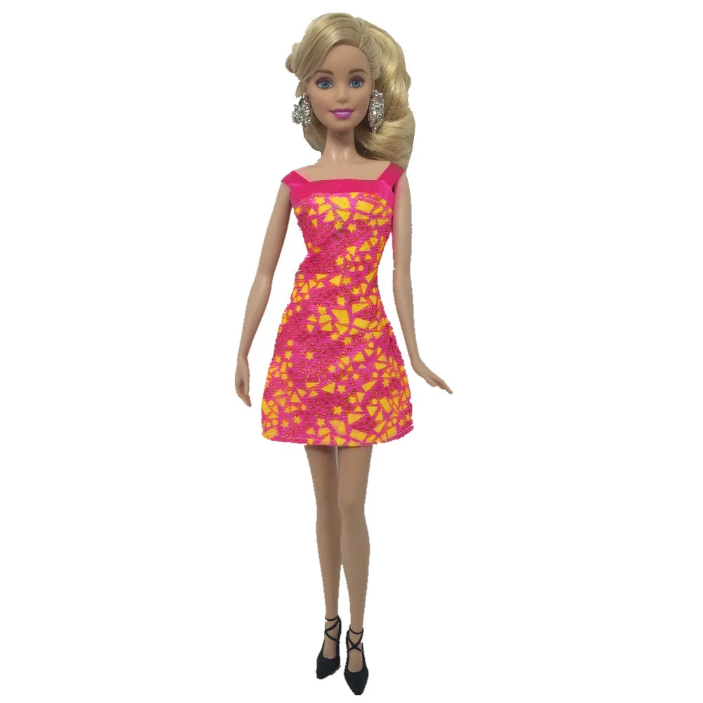 8 шт./компл. 30 см кружевное платье в кукольном стиле для девочек игрушки одеваются Костюм Модная Повседневная Одежда для куклы Барби