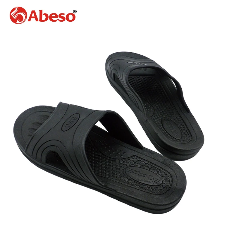 Abeso Safty обувь Для мужчин антистатические Slip-on дышащий прочный мягкий отверстие ПУ Тапочки Для женщин A8625