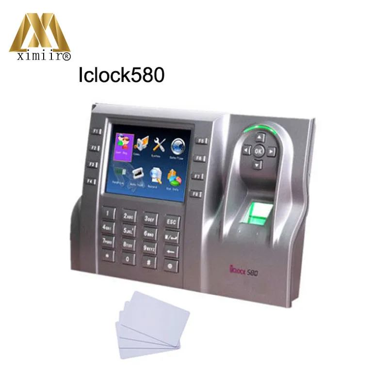 

Good quality 3.5 inch touch screen Iclock580 TCP/IP fingerprint &IC time attendance and access control optional GPRS WiFi