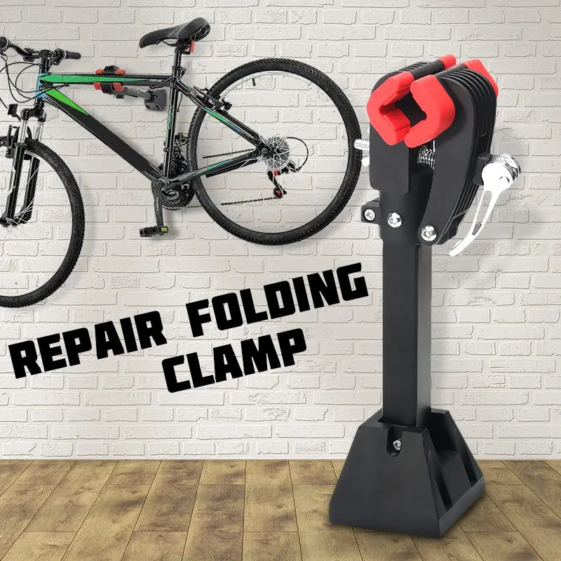 

OUTERDO Wall Mount Heavy Duty Bike Bicycle Maintenance Mechanic Repair Cycling Folding Clamp MTB Wall Mount Repair Stand Tools