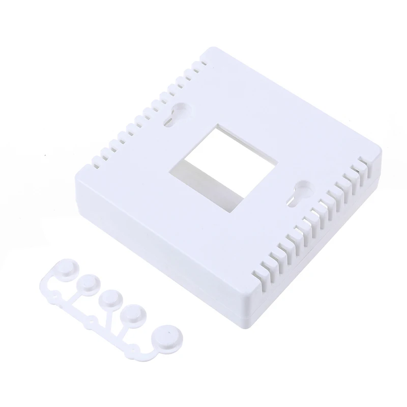 Пластик проекта корпус белый 8,6x8,6x2,6 см чехол для DIY LCD1602 метр тестер с кнопкой 86 1 шт