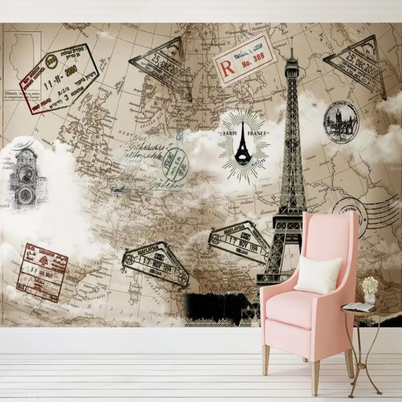 custom wall mural world map wallpaper Retro nostalgia nautical route bedroom study room 3D stereo bathroom wallpaper custom wall mural world map wallpaper Retro nostalgia nautical route bedroom study room 3D stereo bathroom wallpaper