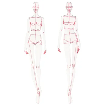 

Fashion Design Ruler Cloth Design Line Drawing Apparel Garment Prototype Ruler Human Dynamic Template For School Student Drawing