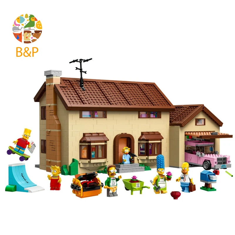 

lepin Legoing 71006 2586pcs City series Simpson's family Kwik-E-Mart Building Block Educational DIY Toy For Children Gift 16005