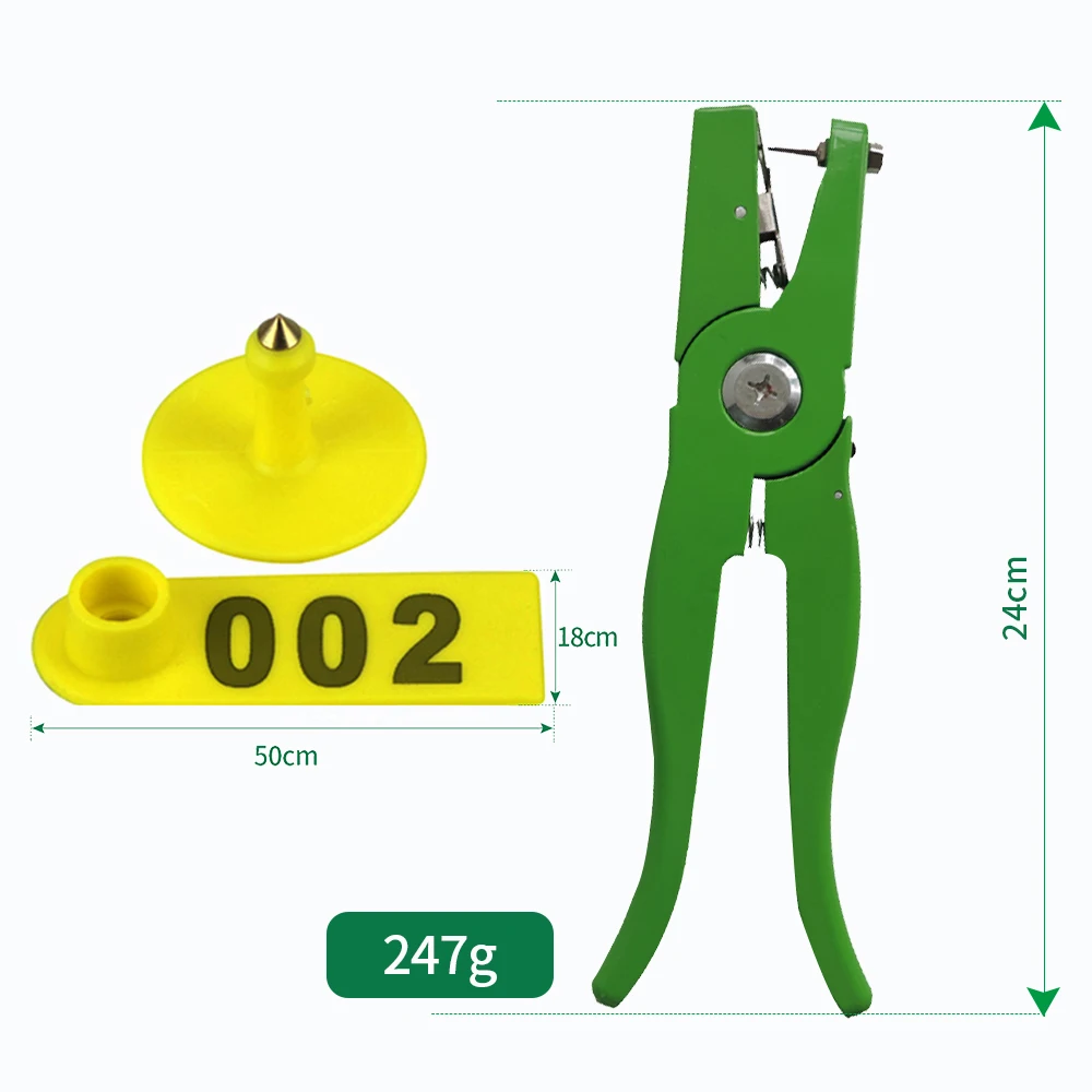 Fülcímke Juh-Marker Applikátor 001-100 Fülcímkék Kecske-Azonosító Készlet Fülcímke 2Db Csapokkal - Image 2