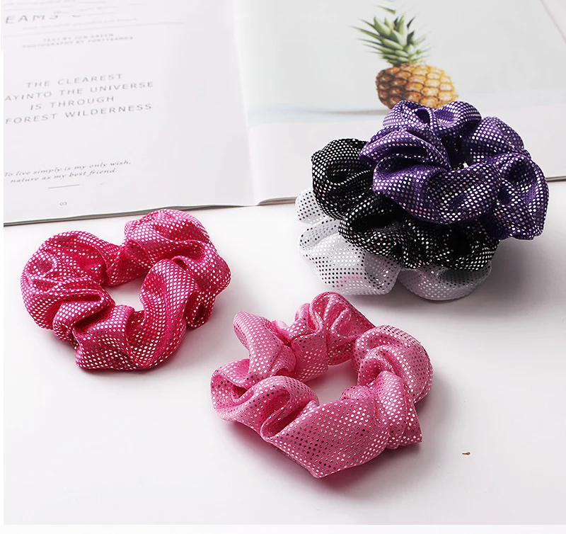 New lady rainbow elastic hair rope Colorful Multi-color Metal color Gradient color Vibrant hair ring Female hair accessories New lady rainbow elastic hair rope Colorful Multi-color Metal color Gradient color Vibrant hair ring Female hair accessories