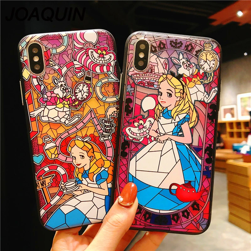 

Sleeping Beauty Girls Tinkerbell Mermaid Alice Rapunzel Cartoon 3D Embossed Case For iPhone XS Max XR XS X 6 6S 7 8 Plus