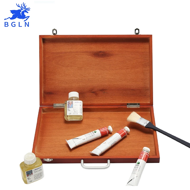 Bgln Beech Wood Art Easel For Painting Laptop Box Portable