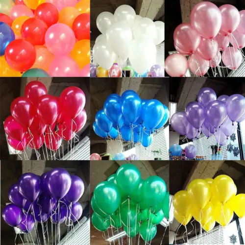 

100pcs/lot 10 inch Colorful Pearl Latex Thickening Ballon Wedding Party Birthday Balloons Suppliers Decals