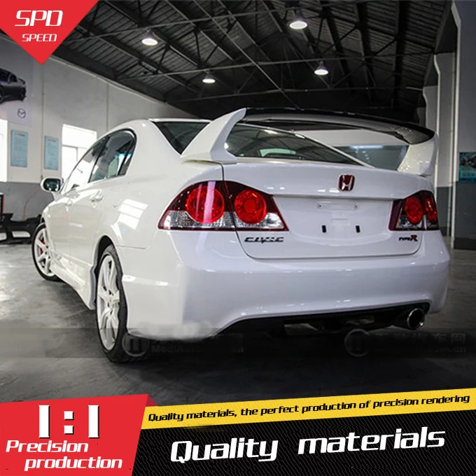For Honda Civic Spoiler High Quality ABS Material Car Rear Wing Primer Color Rear Spoiler For ... For Honda Civic Spoiler High Quality ABS Material Car Rear Wing Primer Color Rear Spoiler For ...
