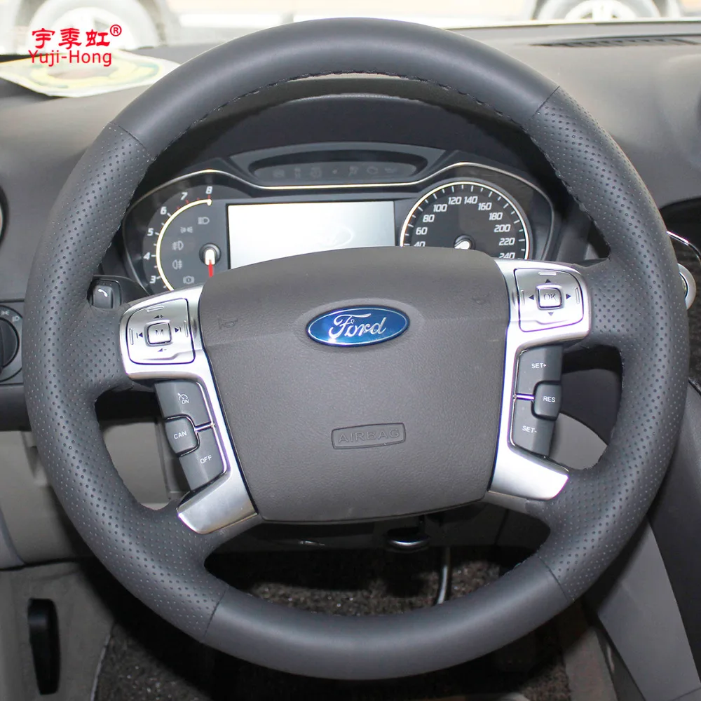 Yuji Hong верхний слой из натуральной коровьей кожи Женский чехол для Ford MONDEO 2007 2012