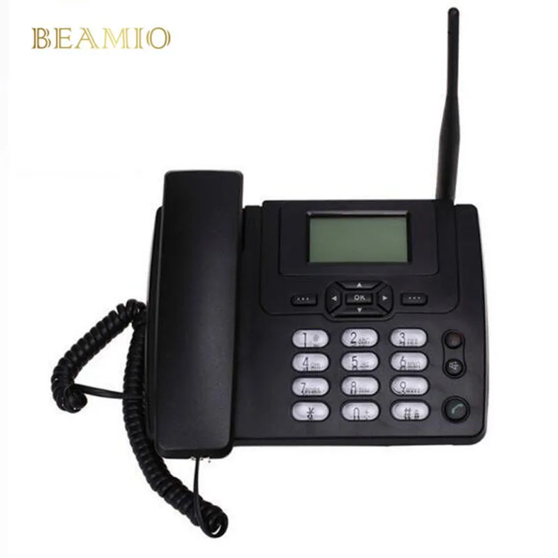GSM SIM Card Desktop Wireless Phone Home Landline Telephone Wall Mount