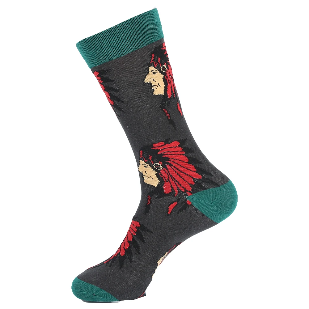 YEADU, мужские носки, Harajuku, хип-хоп, веселые, новинка, крутая мода, Popsoket, клубника, собака, Цветочные носки для мужчин, рождественский подарок - Цвет: b279