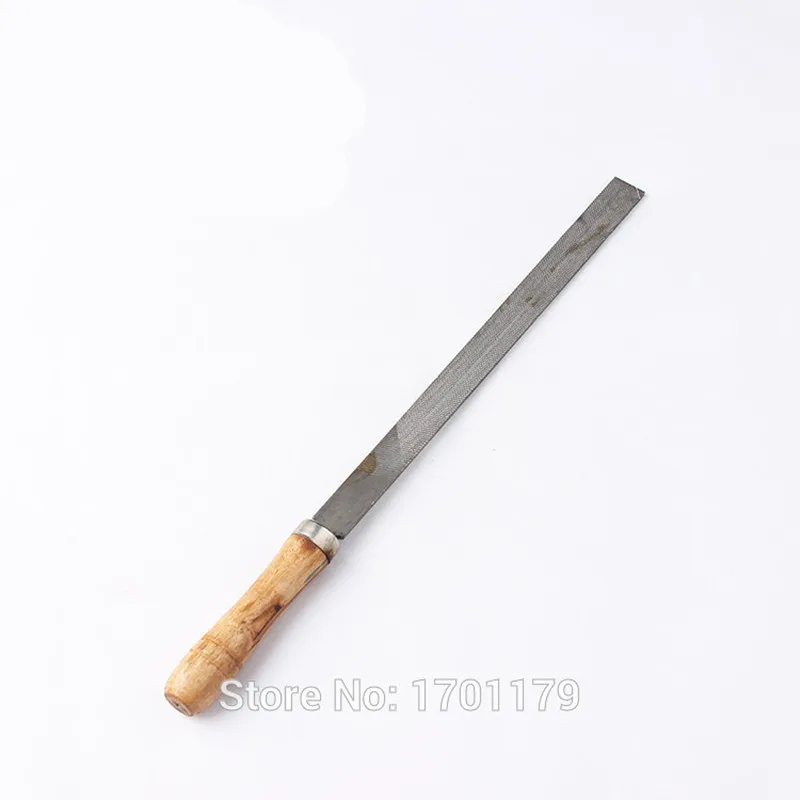 Wooden handle flat file woodworking rasp file sided polished olive wood carvings flat file