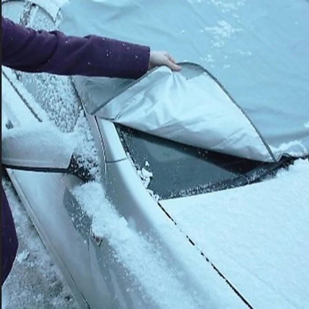 Лобовое стекло автомобиля защиты Снежинка с магнитным замком водостойкий Чехол солнцезащитный козырек лед защита от заморозки Автомобиль Стайлинг дропшиппинг