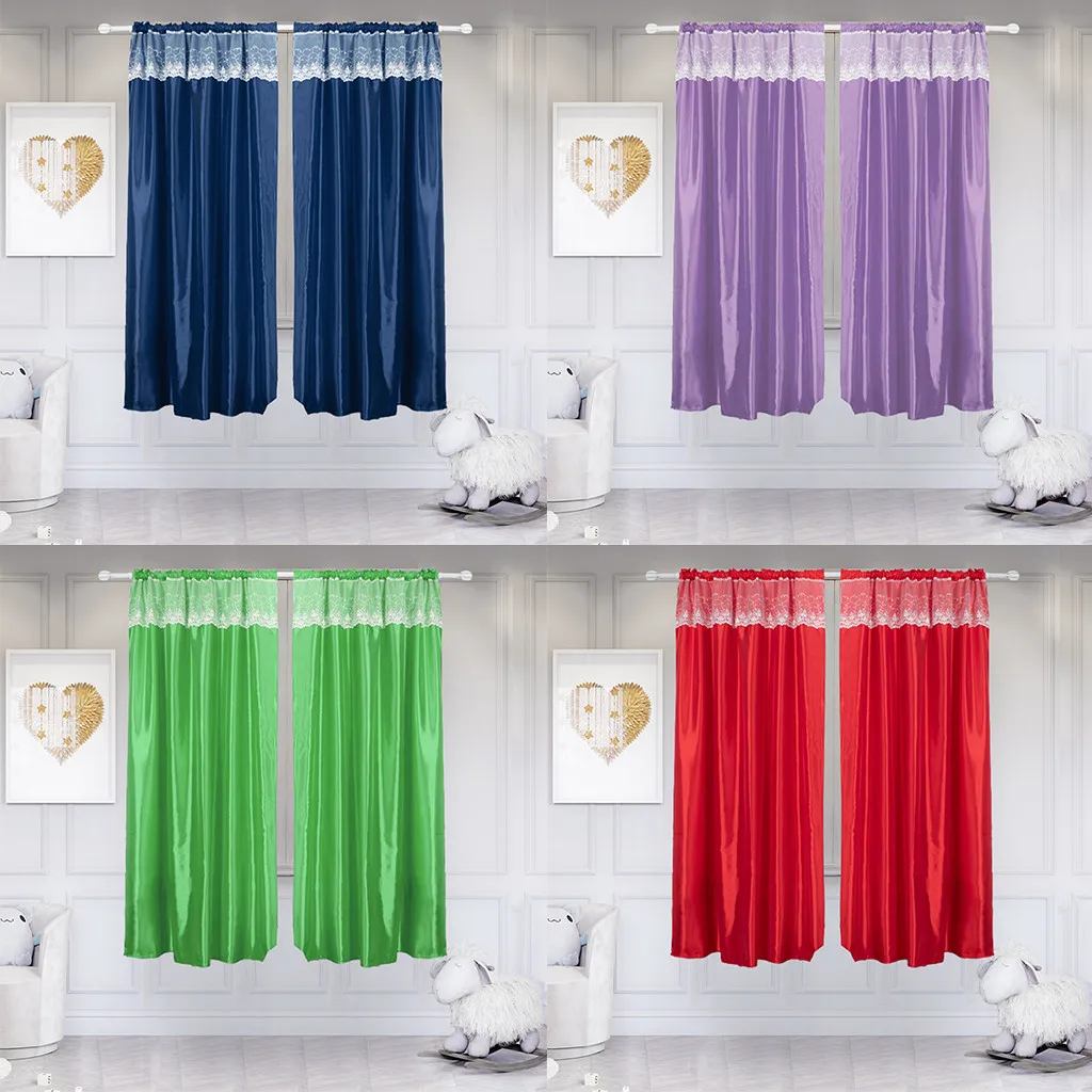 

Gacsidy Store 1Pcs 130Ч100cm Curtain Window Curtain Drape Panel Shading Scarf Valances Modern bedroom Living Room Curtains