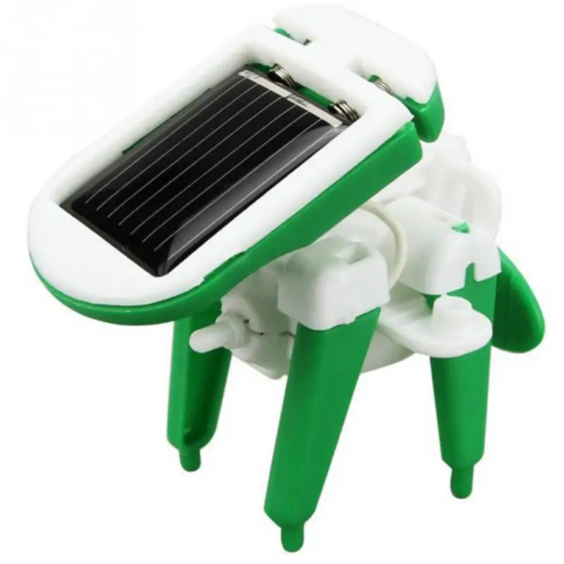 Лидер продаж комплект DIY 6 в 1 обучения Собранный пазл Мощность солнечный автомобиль игрушки лодка робот животных блоки малыш подарок для