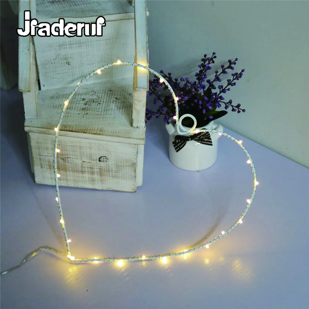 

Jiaderui 2018 LED Hearts Lron Night Light Decor Room Holiday Light Curtain Garland Light Wall Lights Kids Women Gift Decor Lamp
