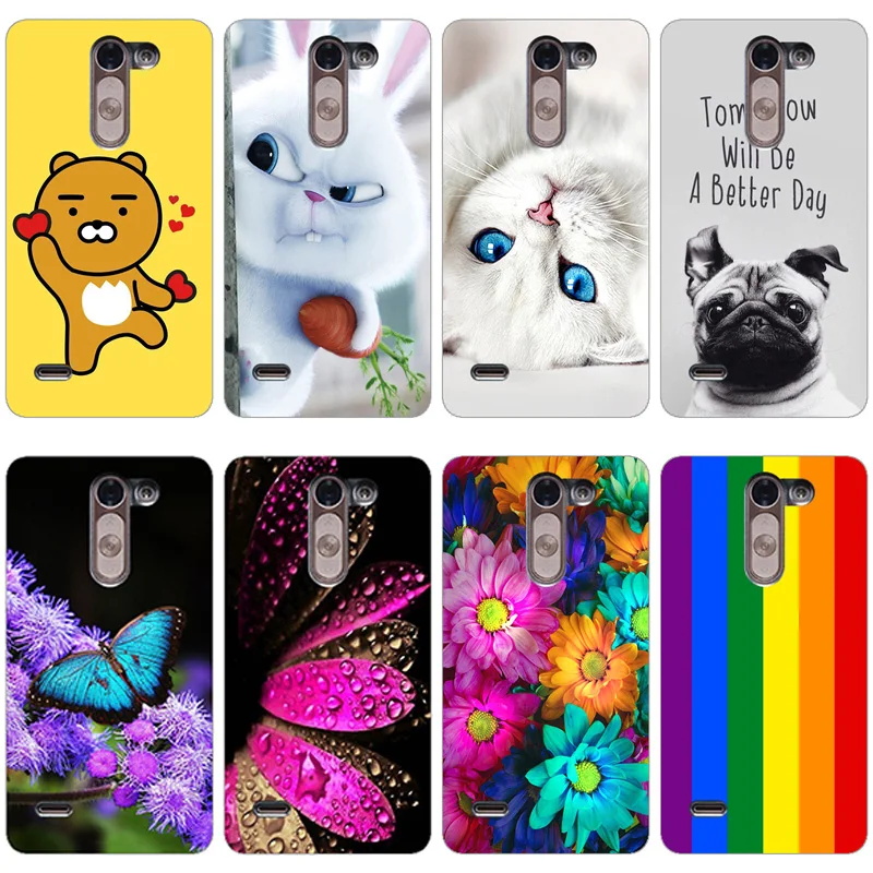 

Phone Case for LG G3 Stylus D690 D690N Printing TPU Protective Soft Silicone Flower Floral dog Cat Cover Case Phone Cover Coque