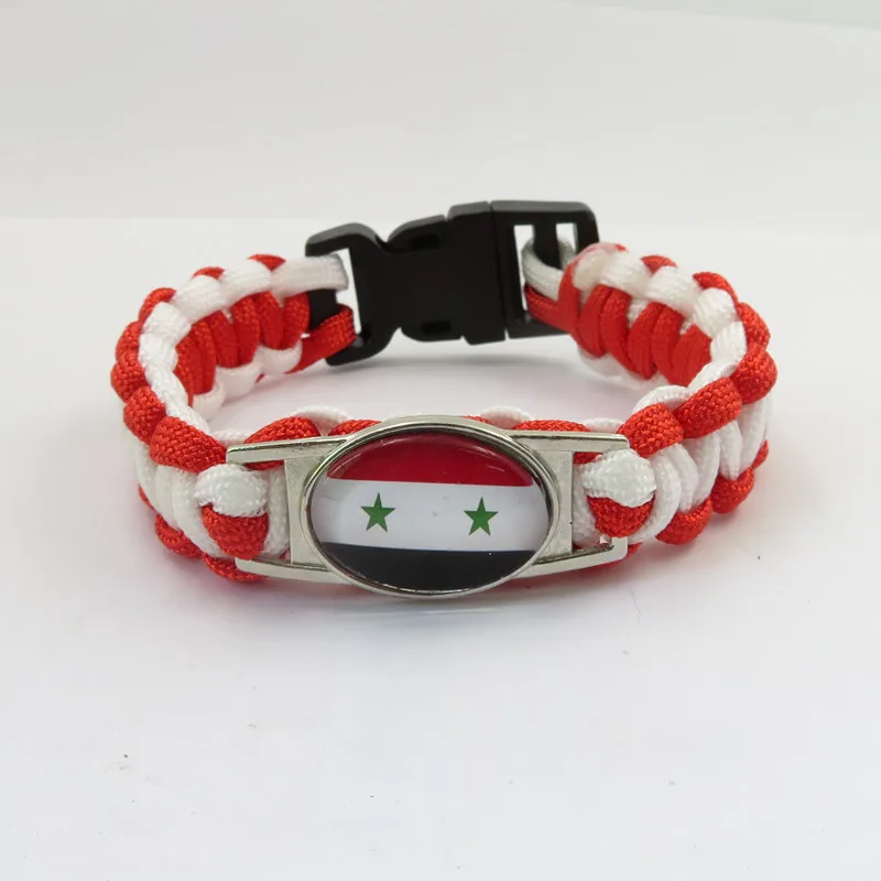 

infinity love syria bracelet syria country bracelet fashion man and woman rope bangle syria flag