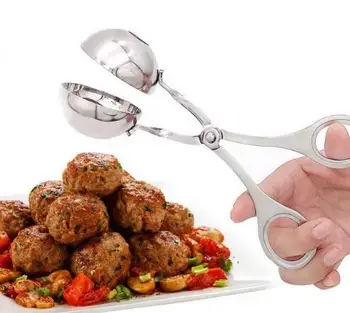 

Wholesale 200 pcs/lot stainless steel meat ball maker mold clip meat cooking tool meatball maker kitchen accessories