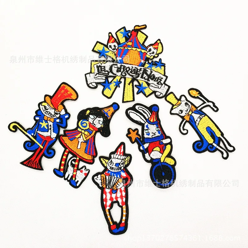 

50 Pcs/lot Embroidery Patches Letter Witchcraft Hippie Heat Transfer Iron on Patch Badges Stranger Things Decorative Clothing
