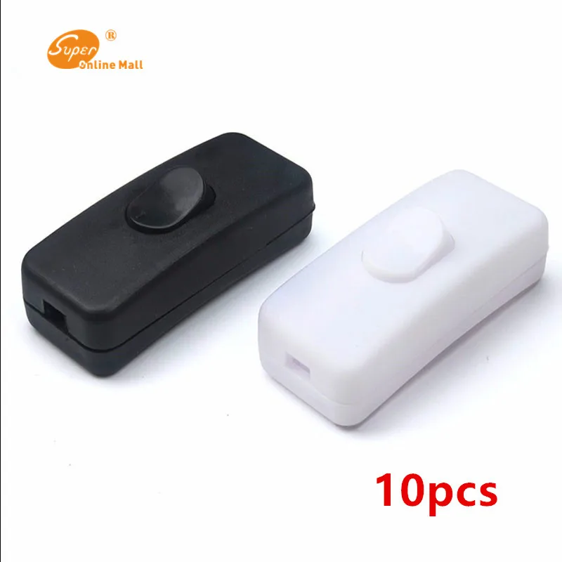 

100pcs 303 Switch Halfway Rocker Push Button Rocker Switches Table Lamp Online Switch Black White Car Compurter Appliances DIY