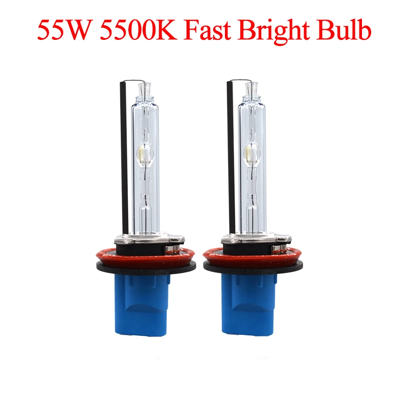 55W Fast Bright Car Headlight Xenon Kit Xenon D2H H7 H11 HB3 9012 H1 5500K Car Light Bulb DC 12V 55W Fast Start Ballast HID Kit (5)