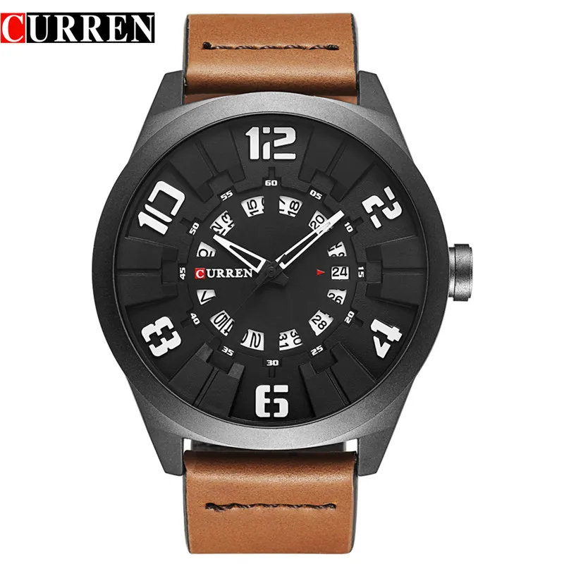 

CURREN 2019 New Watches Men Fashion Luxury Man Sport Clock Male Military Wristwatch Leather Quartz Watch Relogio Masculino 8258