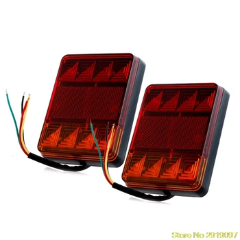 

New Arrive 1 Pair LED Waterproof Truck Trailer CARAVAN Stop Brake Tail Light Indicator Lampping Support