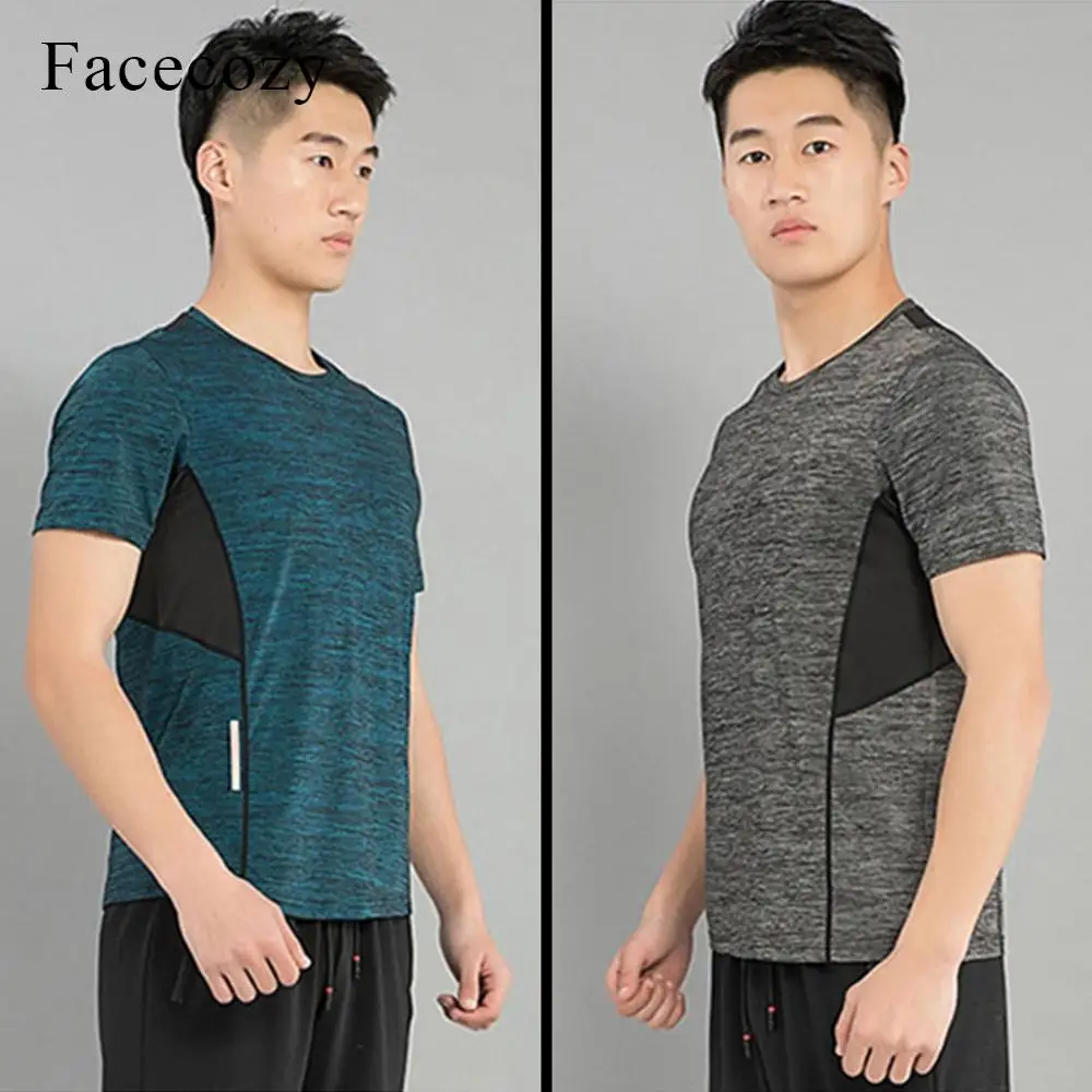 Facecozy мужская летняя быстросохнущая Спортивная футболка для рыбалки на открытом