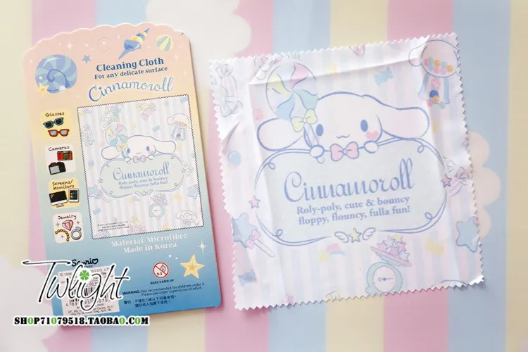 20 шт./лот Little twin stars melody Ткань для очистки экрана кукла аксессуары Cinnamoroll ЦУМ Микки стекол для детей Подарки