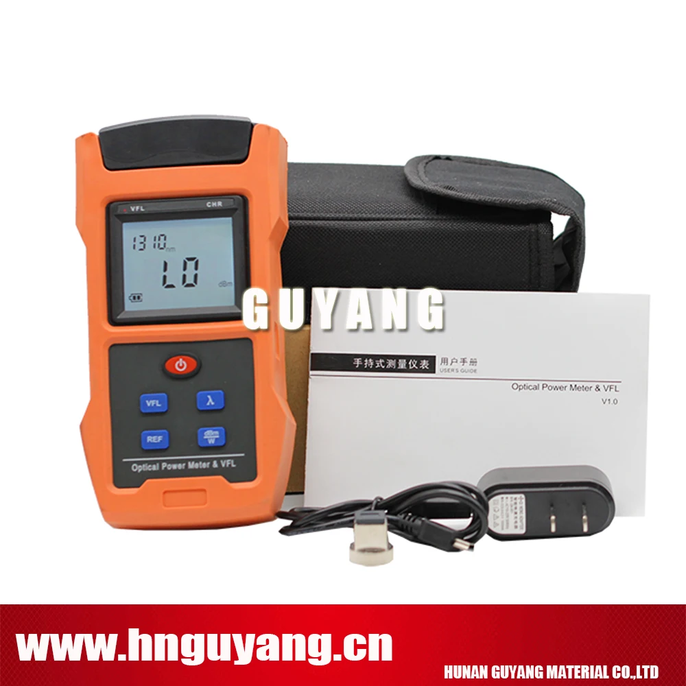 

GUYANG GY563-30 Optical Power Meter 850~1625nm( -70~+10dBm -50~+26dBm) with 30mw VFL