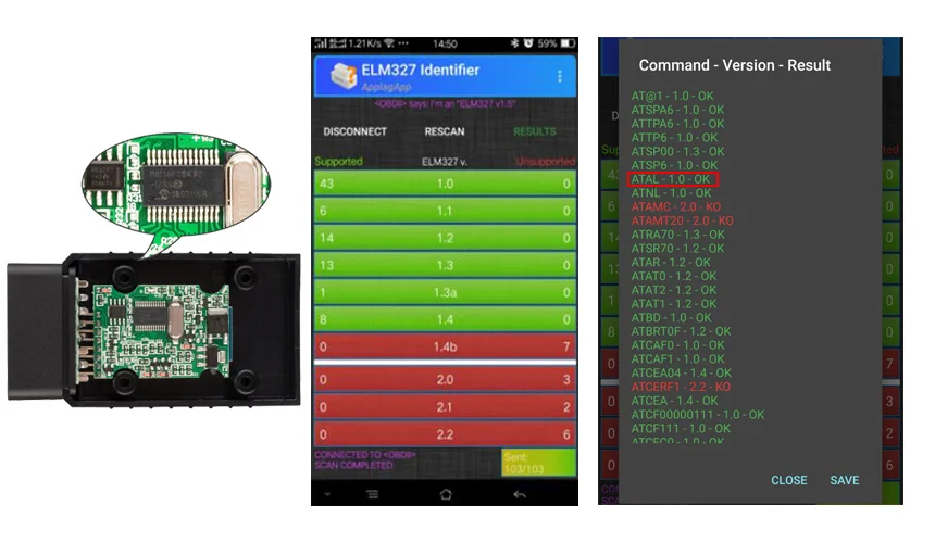 Ferramenta de Scanner Diagnóstico para Ios Wifi Mini Chip Pic18f25k80 Obdii Scanner Obd 2 Elm 327 Versão 1.5 - Android 2020 Elm327 V1.5 4 Automóveis e motos