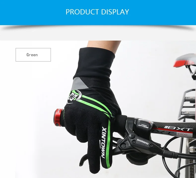XINTOWN велосипедные перчатки с сенсорным экраном велосипедные спортивные противоударные перчатки для рыбалки для мужчин и женщин MTB дорожный велосипед полный палец перчатки для телефона