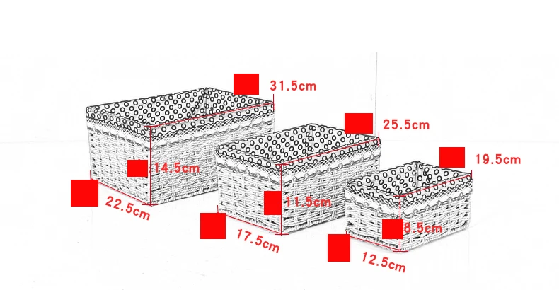 Бумага имитация ротанга корзина настольная корзина для хранения соломы косметическая коробка для хранения ткань ключ домашняя корзина для хранения коробка