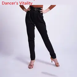 Латинские танцевальные брюки Свободные тренировочные танцевальные брюки женские Professional латинские брюки Сальса Самба ча-ча Румба