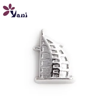 

F526 Shuyani 20pcs/lot Tibetan Silver Plated Charms Alloy Floating Sailing Charms for Magnetic Glass Locket Pendant