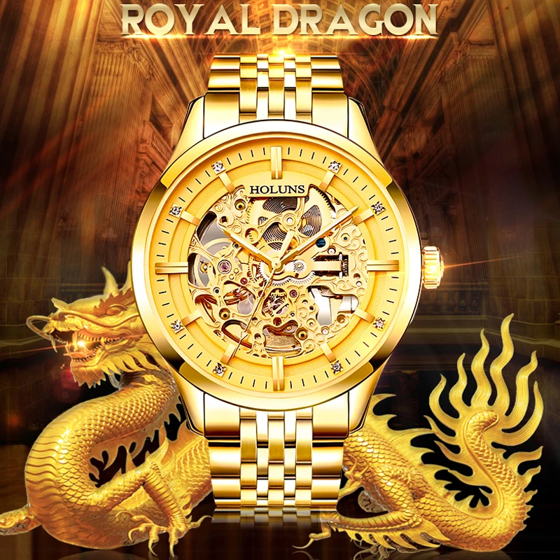 Мужские наручные часы скелетоны Relojes Hombre 2019 автоматические Роскошные мужские в
